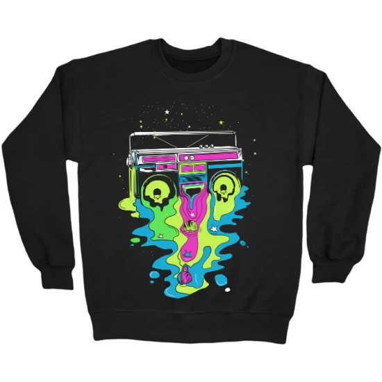 Boombox Color Drip Crewneck Sweatshirt