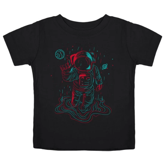 Neon Astronaut Contour Kids T-Shirt