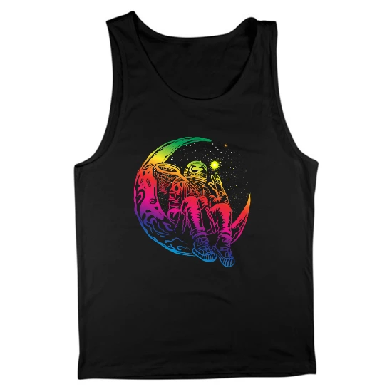 Astronaut Hanging Out In Space Mens Tank Top 01