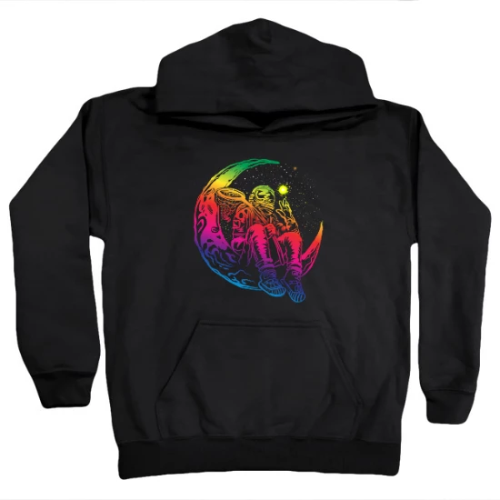 Astronaut Hanging Out In Space Kids Hoodie 02