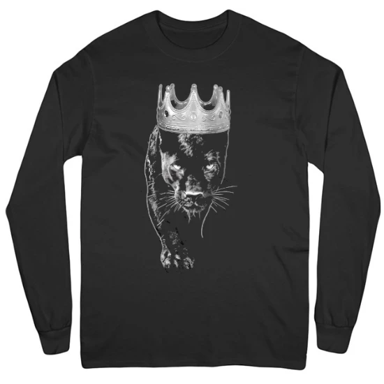 Panther King Mens Long Sleeve T-Shirt