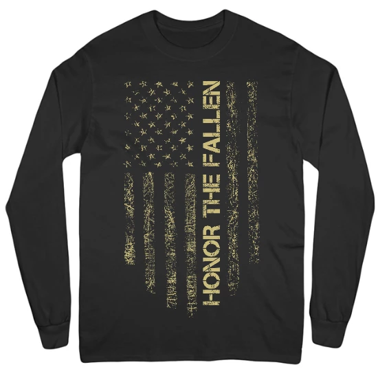 Honor Flag  Mens Long Sleeve T-Shirt