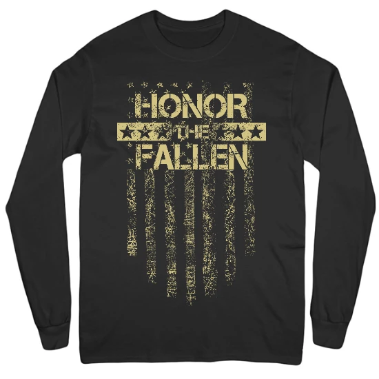 Honor The Fallen Mens Long Sleeve T-Shirt
