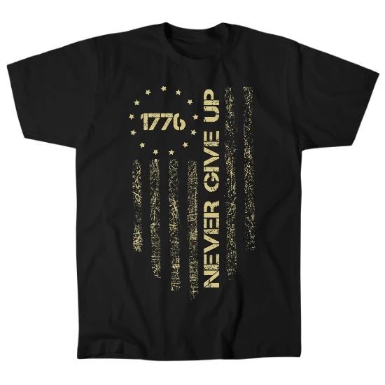 Never Give Up 1776 Mens T-Shirt