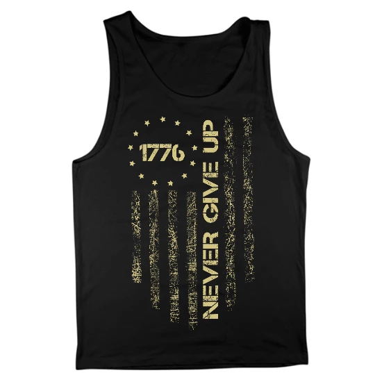 Never Give Up 1776 Mens Tank Top