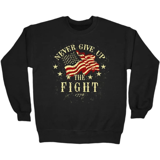 Never Give Up The Fight Crewneck Sweatshirt