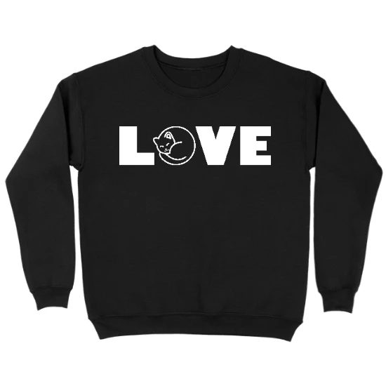 Cat Love Kids Crewneck Sweatshirt