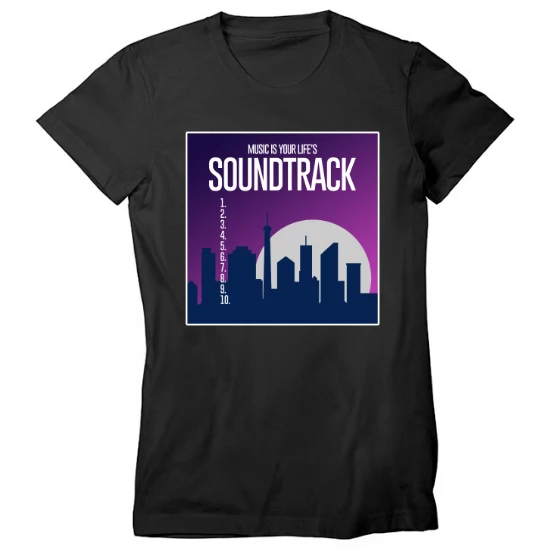Music Is Your Lifes Soundtrack Album Cover Womens T-Shirt