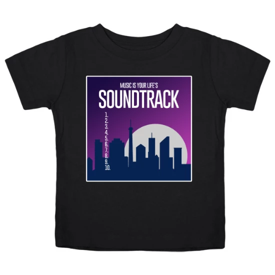 Music Is Your Lifes Soundtrack Album Cover Kids T-Shirt