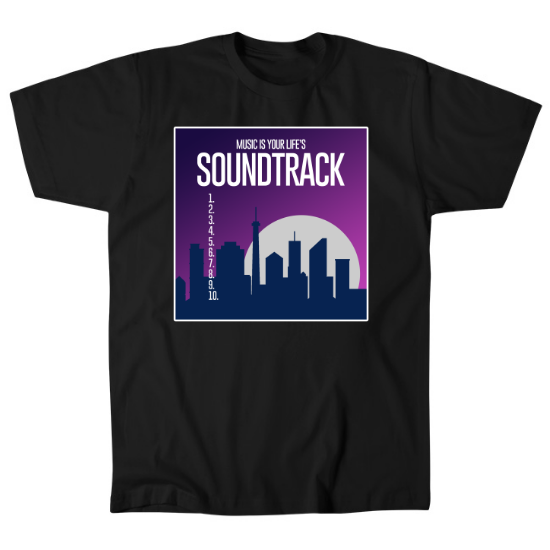 Music Is Your Lifes Soundtrack Album Cover Mens T-Shirt