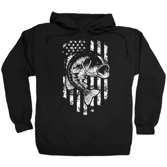 American Flag Bass Hoodie
