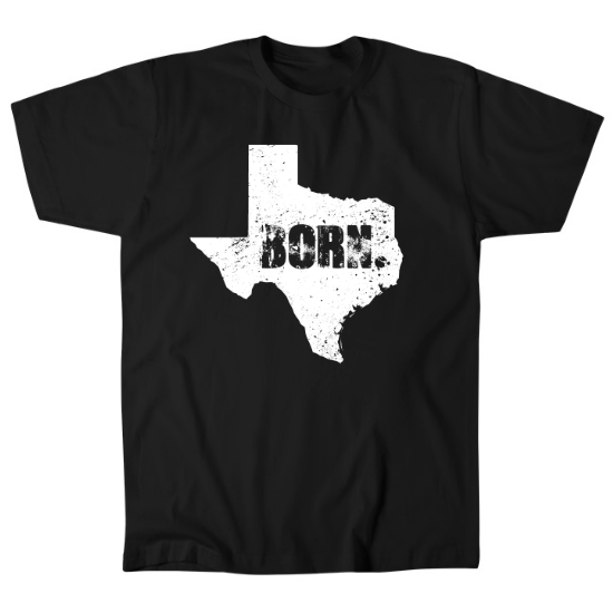 Texas Born Mens T-Shirt