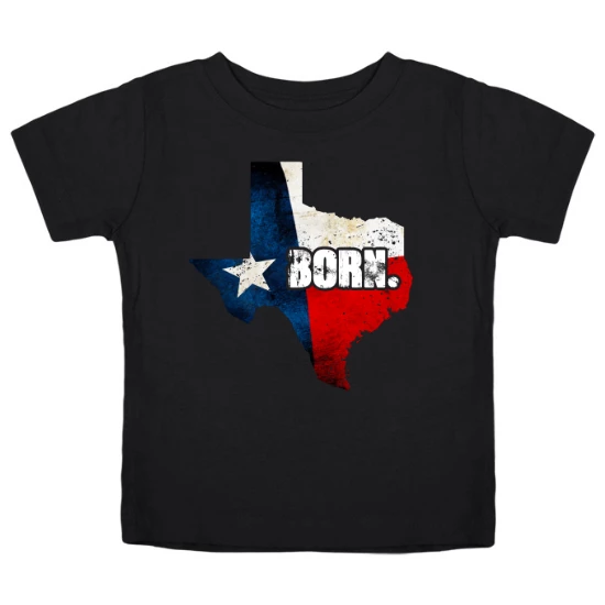 Texas Born Texas Pride Kids T-Shirt 02