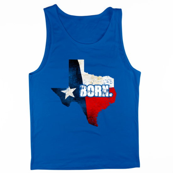 Texas Born Texas Pride Mens Tank Top 02