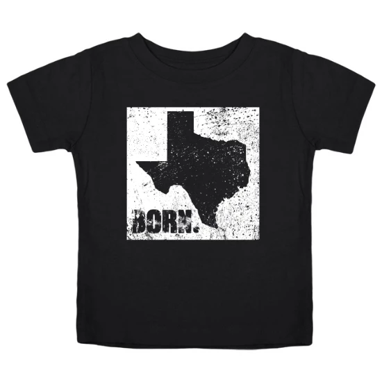 Texas Born Frame Kids T-Shirt