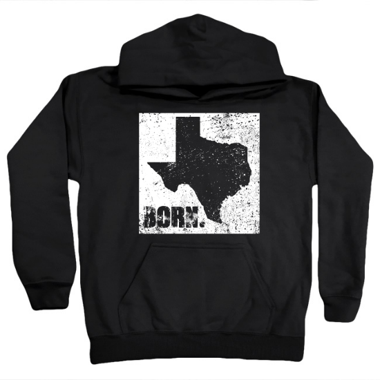 Texas Born Frame Kids Hoodie