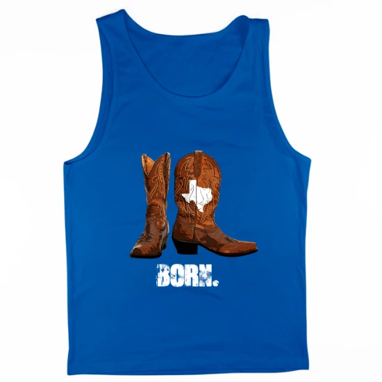 Texas Born Boots Mens Tank Top