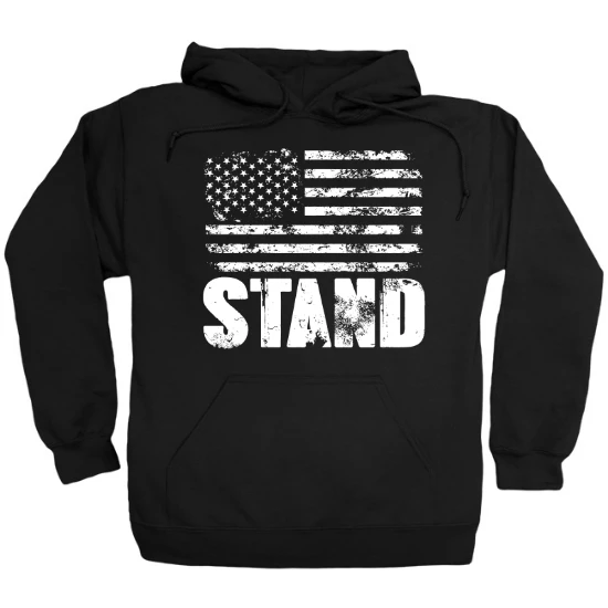 Stand For Flag White Hoodie