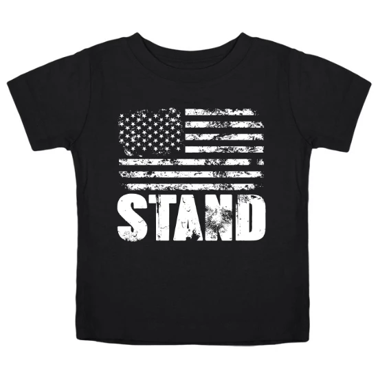 Stand For Flag White Kids T-Shirt