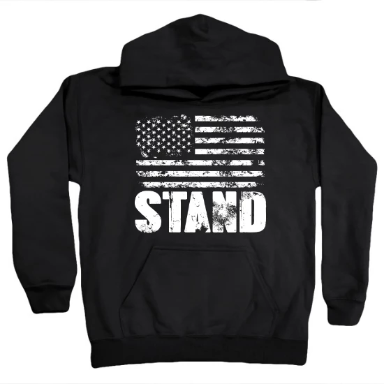 Stand For Flag White Kids Hoodie