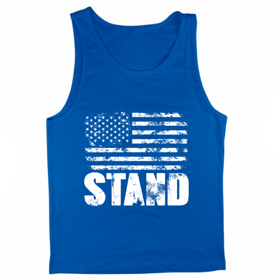 Stand For Flag White Mens Tank Top