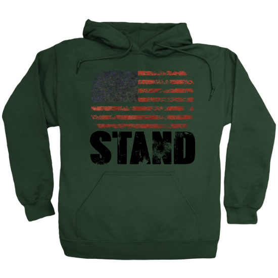 Stand For Flag Black Hoodie