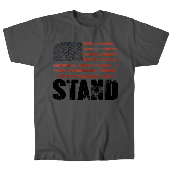Stand For Flag Black Mens T-Shirt