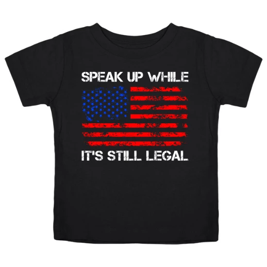 Speak Up Free Speech Kids T-Shirt