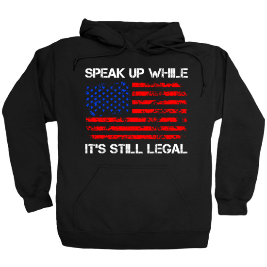Speak Up Free Speech Hoodie
