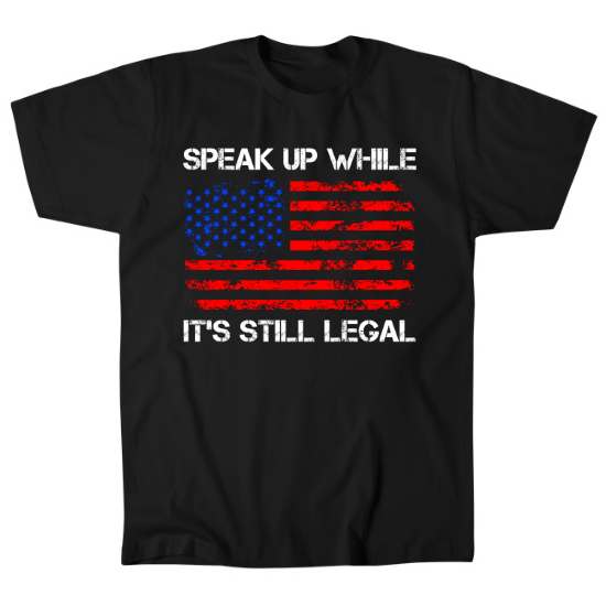 Speak Up Free Speech Mens T-Shirt