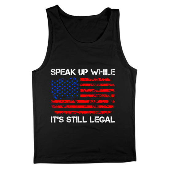 Speak Up Free Speech Mens Tank Top