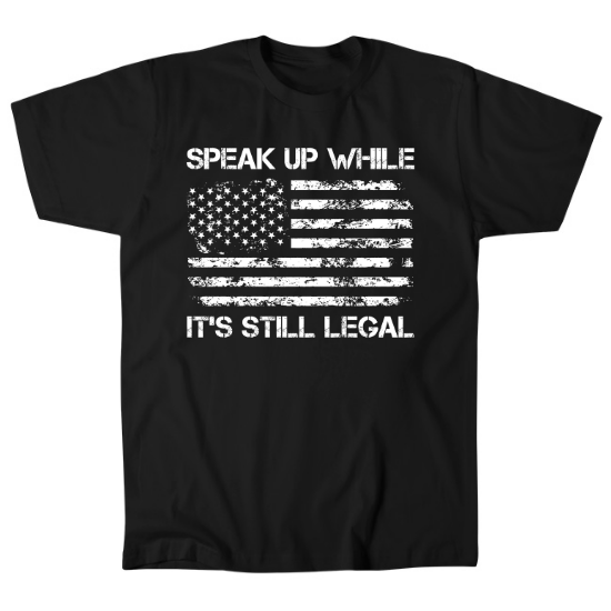 Speak Up Free Speech White Mens T-Shirt