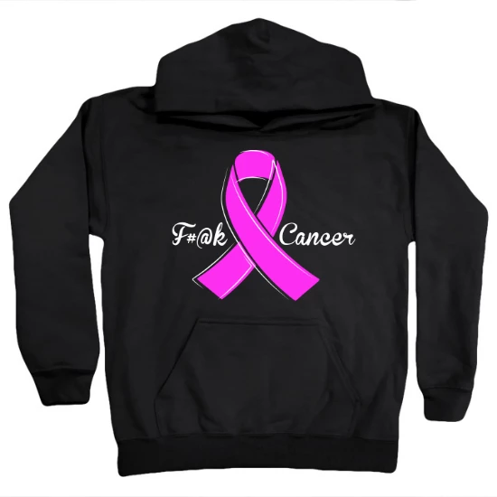 Ribbon F Cancer Kids Hoodie