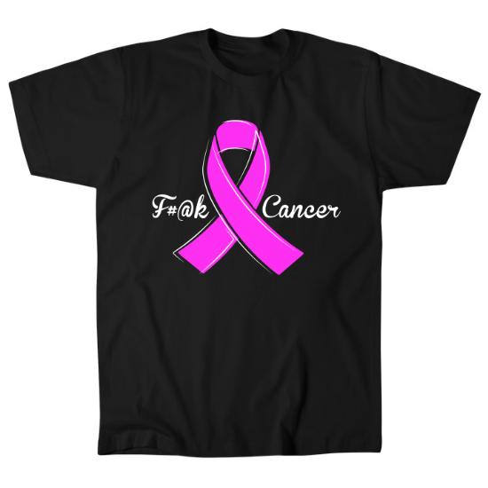 Ribbon F Cancer Mens T-Shirt