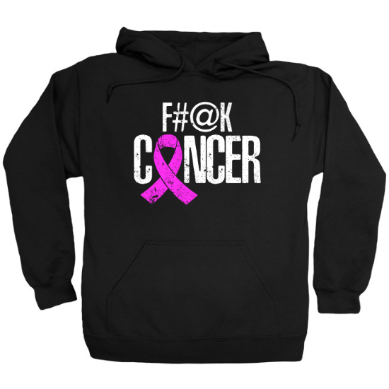 Distressed F Cancer Hoodie