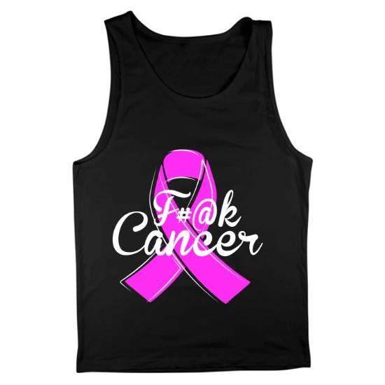 F Cancer Ribbon Mens Tank Top