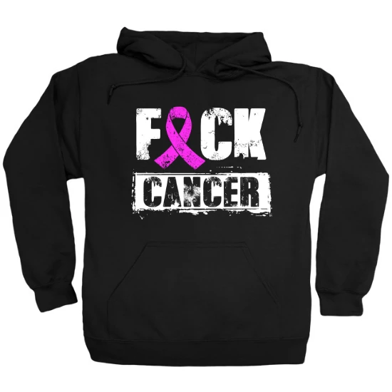 F Cancer Distressed Hoodie