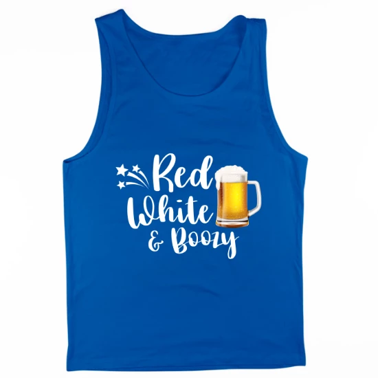 Red Wine and Boozy Mug Mens Tank Top