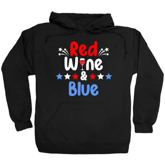 Red Wine and Blue Celebration Hoodie