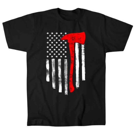 Red Line Ax Mens T-Shirt