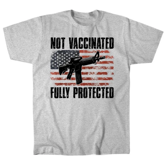 Not Vaccinated Fully Protected Mens T-Shirt