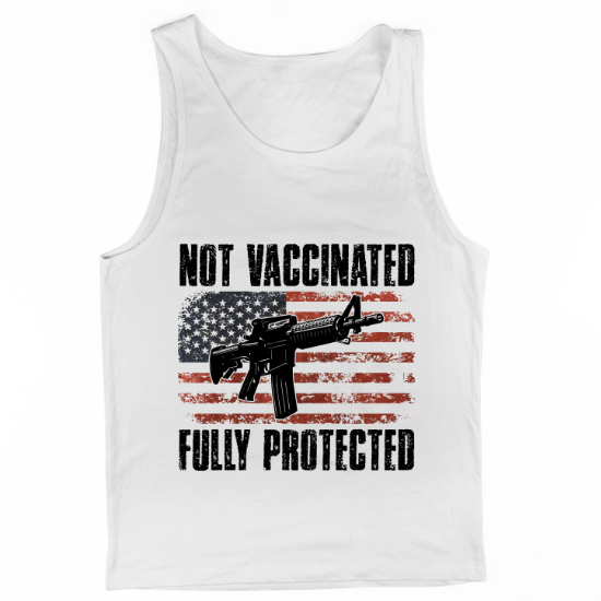 Not Vaccinated Fully Protected Mens Tank Top