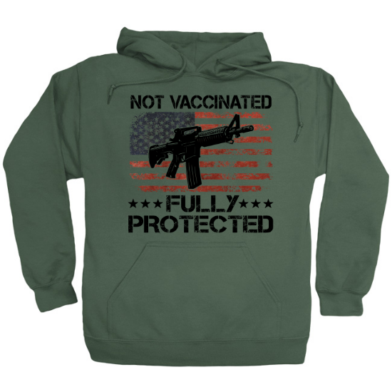 Not Vaccinated Fully Protected Stars and Stripes Hoodie