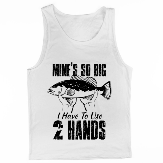 Mines So Big Distressed Mens Tank Top