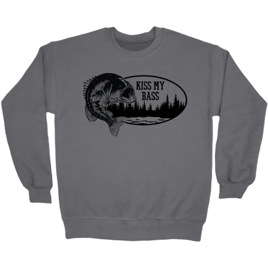 Kiss My Bass Pro Lake Crewneck Sweatshirt