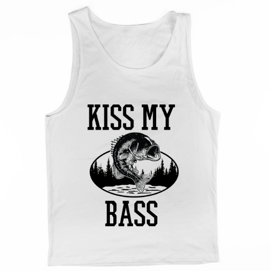 Kiss My Bass Lake Mens Tank Top