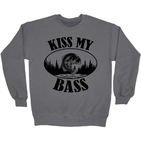 Kiss My Bass Lake View Crewneck Sweatshirt