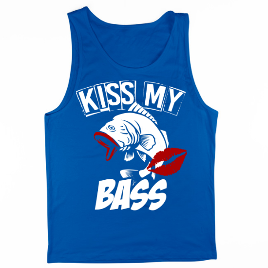 Kiss My Bass Kisses Mens Tank Top