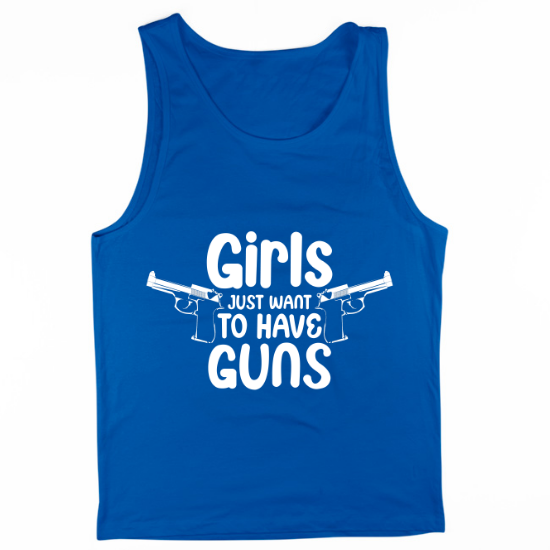 Girls Just Wanna Have Guns Dual Mens Tank Top