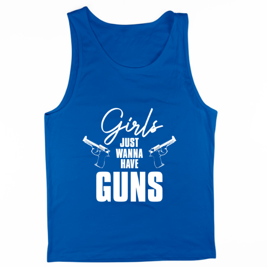 Girls Just Wanna Have Guns Mens Tank Top